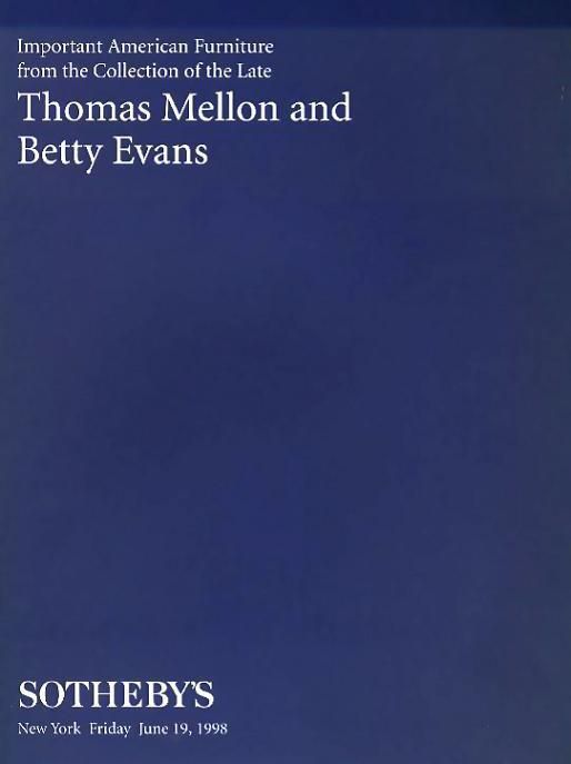 Sothebys Thomas Mellon Betty Evans Collection 1998