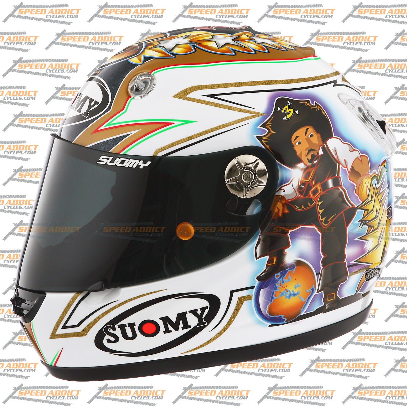 Suomy Vandal Max BIAGGI Limited Full Face Motorcycle Helmet 2X Large 