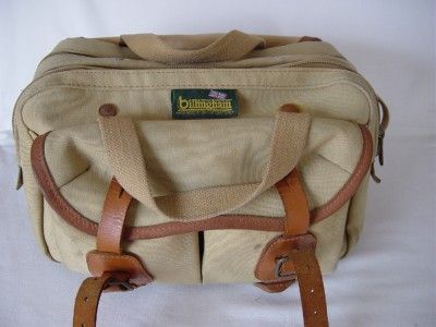 OLD BILLINGHAM SYSTEM CAMERA BAG   CANVAS & LEATHER   VERY GOOD 