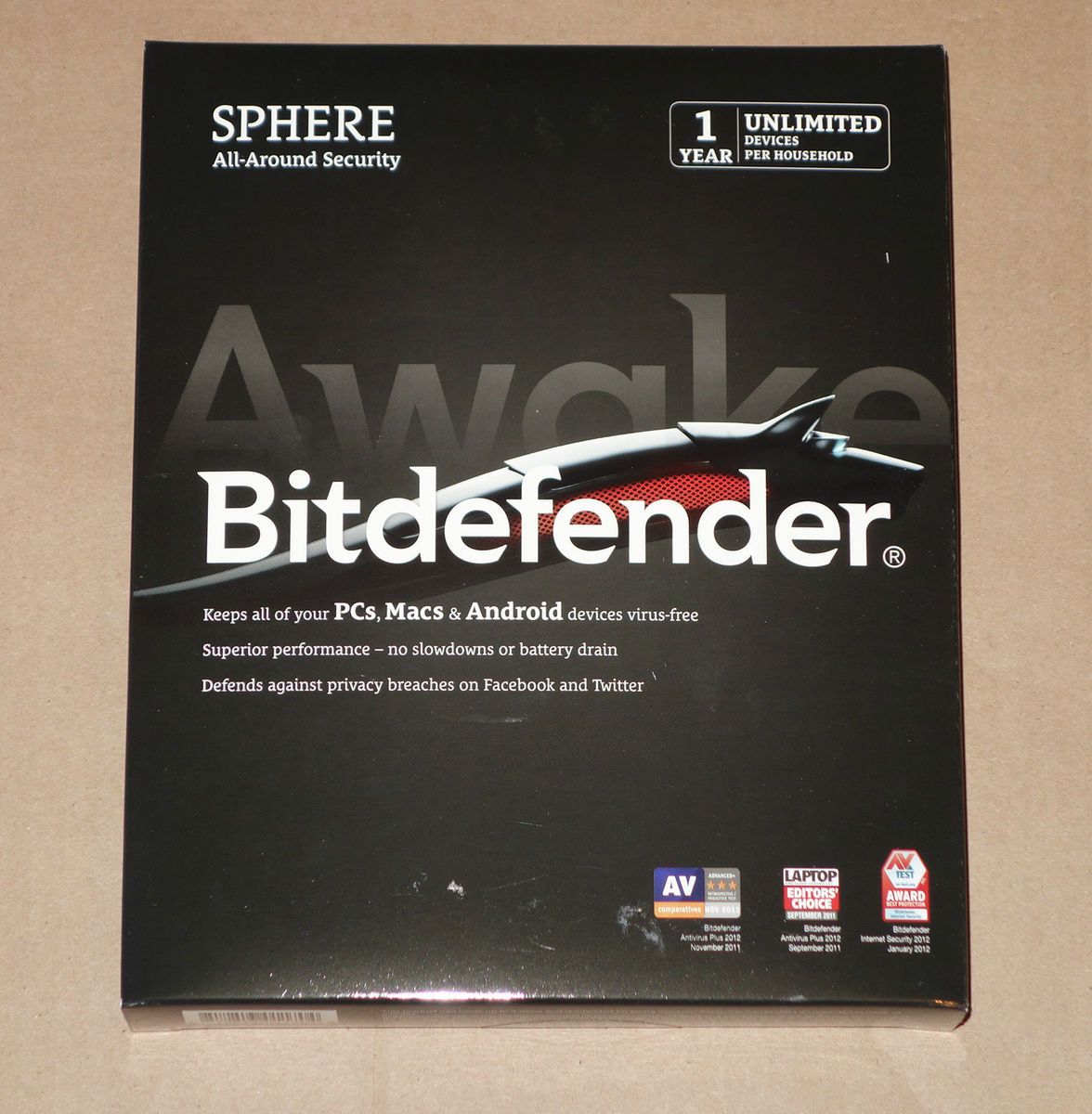 Bitdefender Sphere 2012 (Free Upgrade 2013)   Unlimited devices 1 Yr 