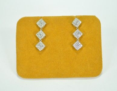   Diamond Charriol Flamme Blanche Earrings F vs 1 Retail $ 2560