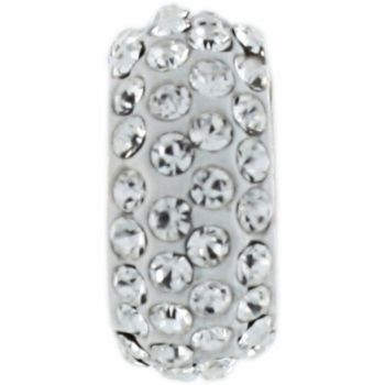   ABC Clear Ice Diva Bead Spacer Bling Bling Charm Bead RT $26