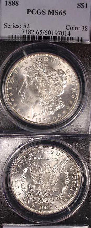 1888 ** $1** MS 65 ** PCGS ** GEM Grade ** BLAZER