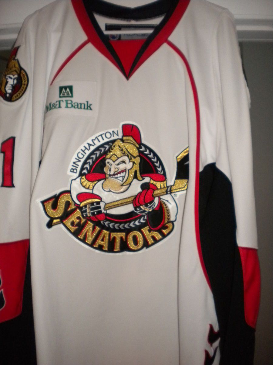 AHL ECHL CHL BINGHAMTON SENATORS 07 08 MEIGRAY GAME WORN HOCKEY JERSEY 