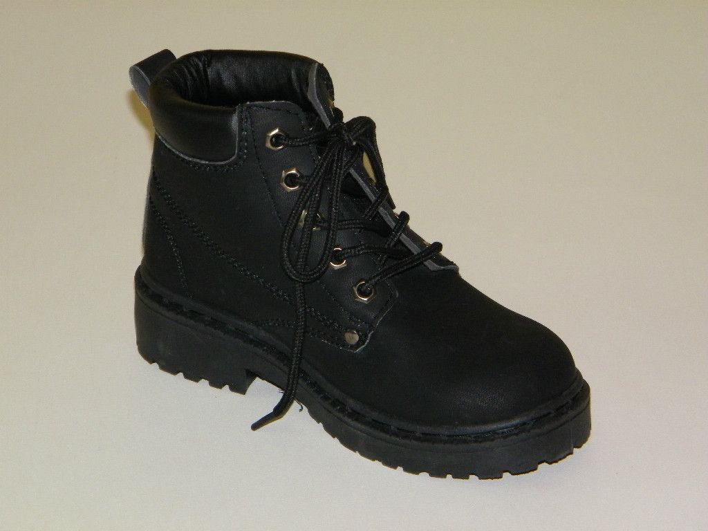 Rugged Earth Outfitters Boys Black Hiking Boots