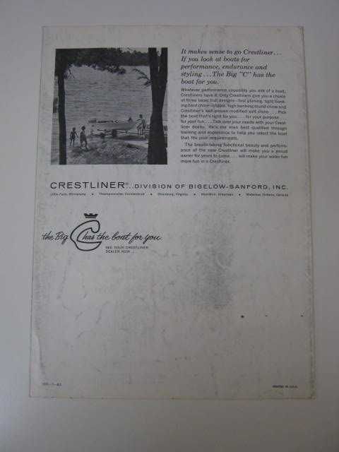  image for larger preview description crestliner vintage 1961 boat 