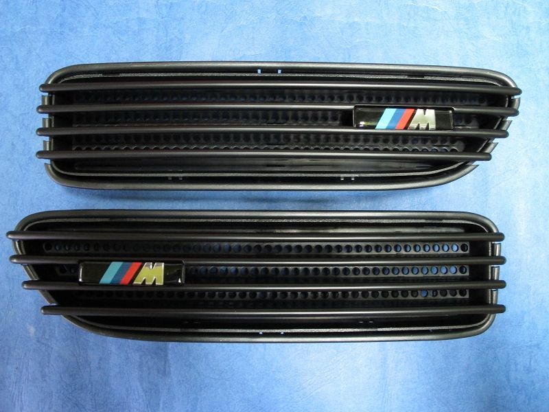 BMW E30 E36 E46 E90 E92 CSL 2D M3 M Matt Black Side Fender Grille 