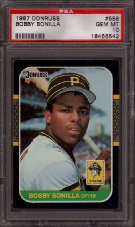 startprice 7 99 description 1987 donruss 558 bobby bonilla rc psa 10 