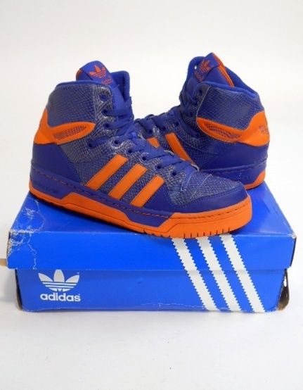 ADIDAS Metro Attitude SNAKESKIN Blue Orange RETRO Ewing BASKETBALL 