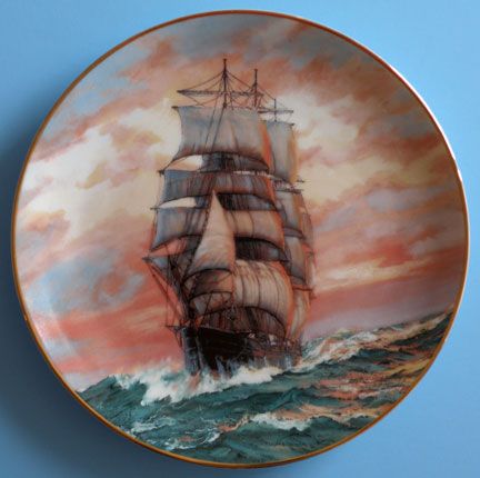 GEORGE THE GOLDEN AGE OF THE CLIPPER SHIPS COLLECTOR PLATE THE 