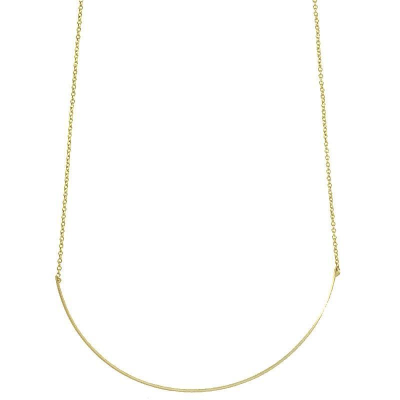 By Boe 14k Gold Filled Single Curved Wire Necklace