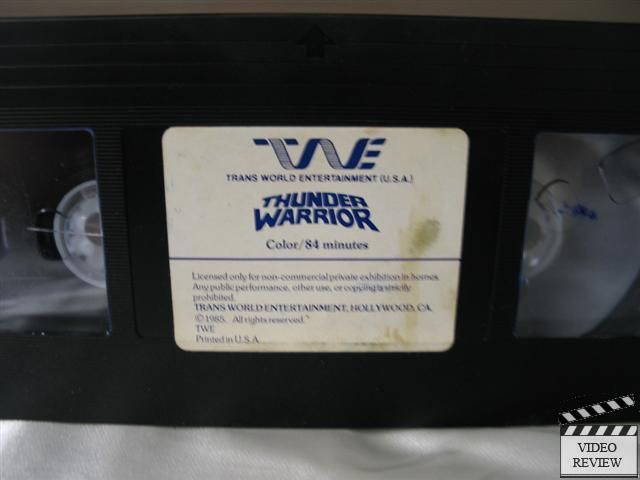 Thunder Warrior VHS Mark Gregory Bo Svenson