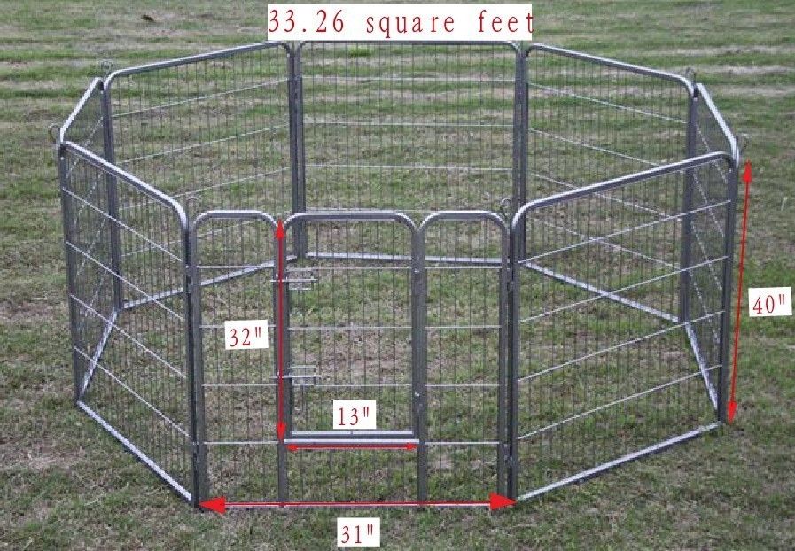 40 Heavy Duty Pet Playpen Dog Exercise Pen Cat Fence