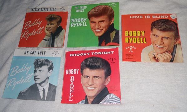 1960s Bobby Rydell Teen Pop Cameo 45 RPM Records in Picture Sleeves 