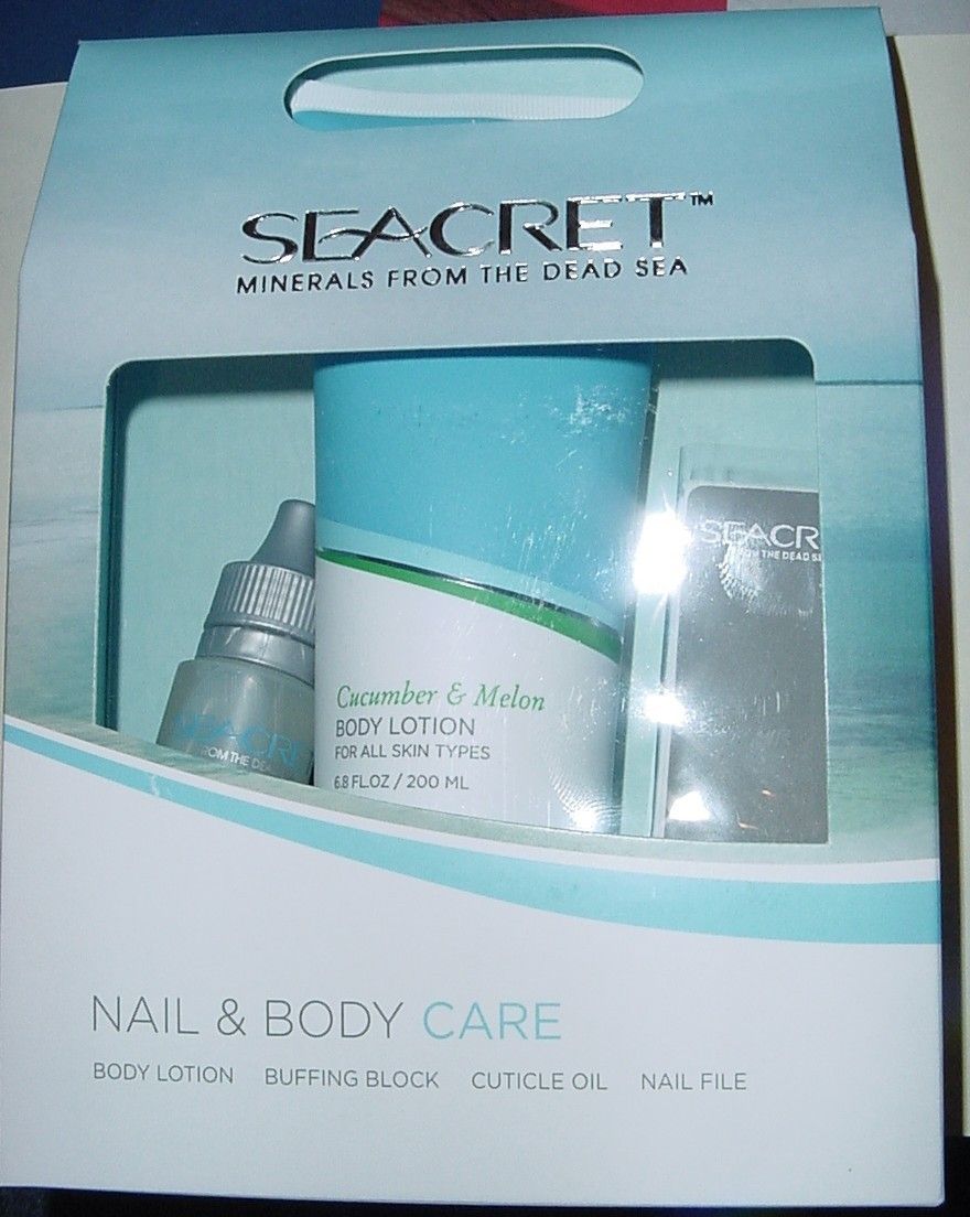 SEACRET NAIL BODY CARE CUCUMBER MELON THE DEAD SEA BODY LOTION CUTICLE 