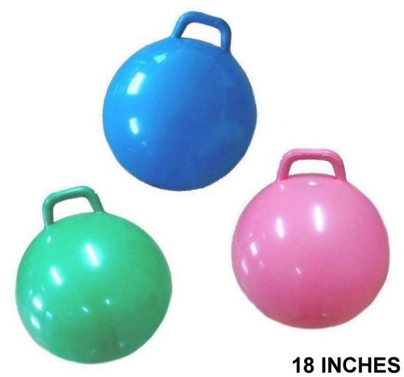 Giant Bounce Riding Hop Ball w Handle Hippty Kids Toy Hopping Bouncing 