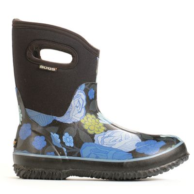 Bogs Womens Classic Mid Jardin Boots Blue