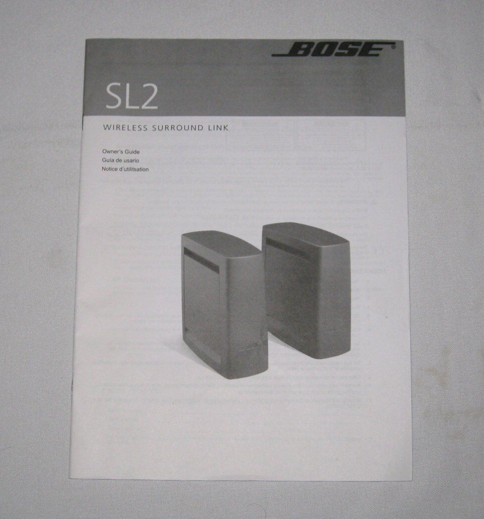 BOSE SL2 WIRELESS SURROUND LINK WORKS W/ALL LIFESTYLE & 5.1 