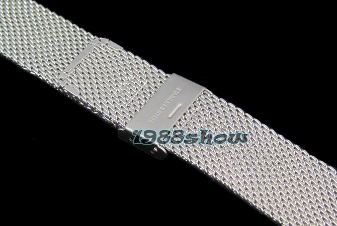   20mm 22mm 24mm Stainless Steel Mesh Band Watch Bracelets Strap
