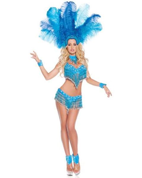 Deluxe Womens Sexy Brazilian Show Girl Halloween Costume