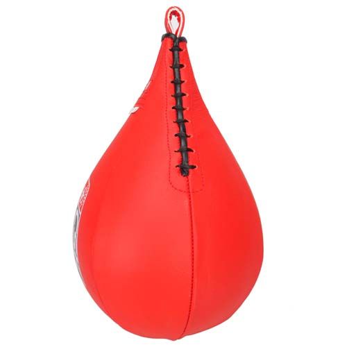 New Cow Hide MMA Boxing Punching Bag Speed Ball Red 9603