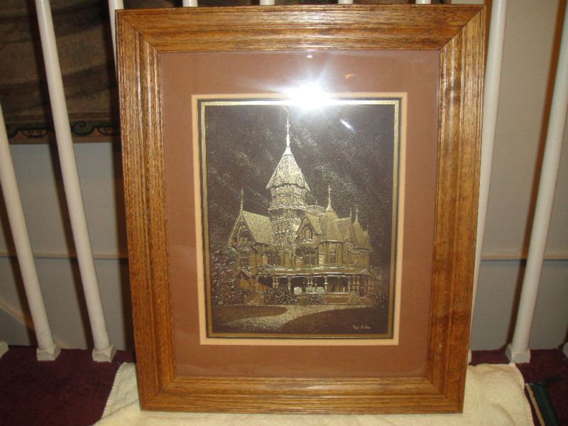 Paul M Breeden Lilienthal House Artwork Framed w Glass