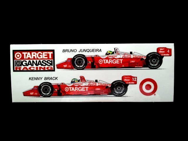 F1 INDY TARGET CHIP GANASSI RACING B JUNQUEIRA K BRACK sticker