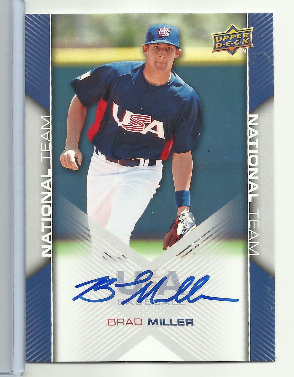  09 Team USA Auto Brad Miller Mariners