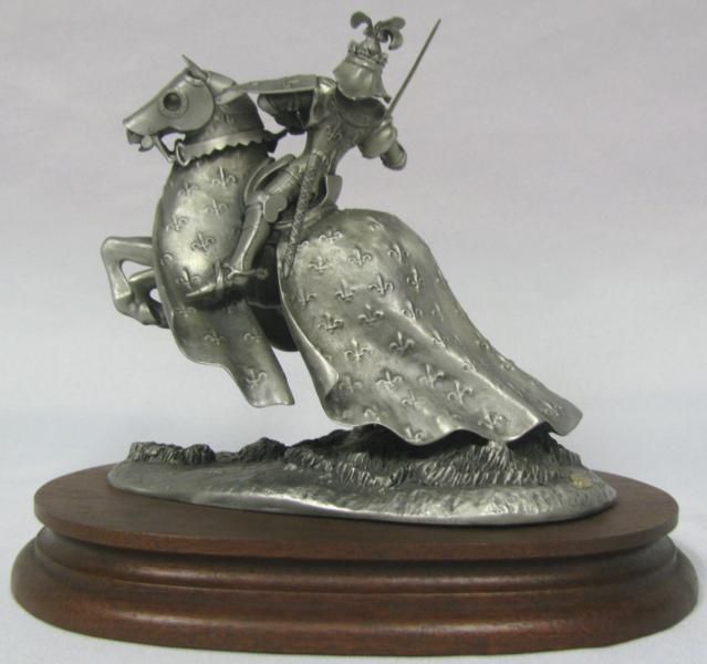 Chilmark King of France Fine Pewter Sculpture 1980 Brian Rodden 385 