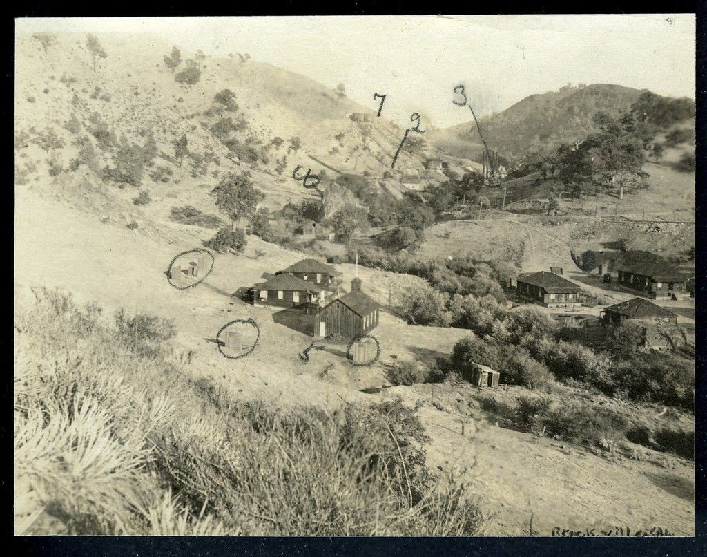   Mining Town of Brickville Briggsville California Antique Photo