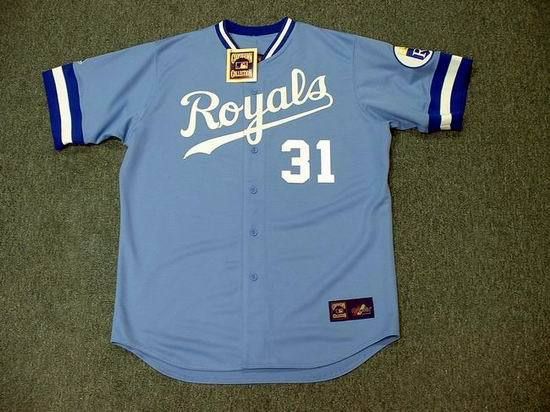 bret saberhagen kc royals cooperstown jersey large