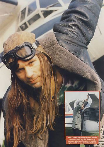Bruce Dickinson Mini Poster Magazine Pin Up 12 UK RARE Iron Maiden 
