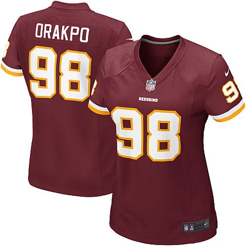 Womens Nike Washington Redskins Brian Orakpo Game Team Color Jersey 