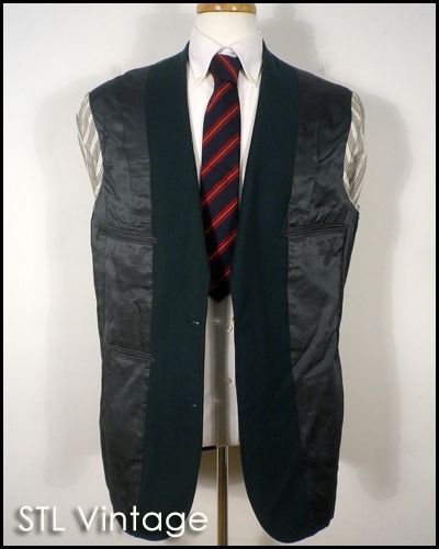 Vtg Brooks Brothers Bespoke Custom Tailor Masters Green Golf Blazer 