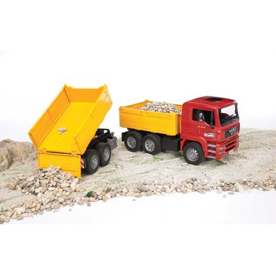 bruder man tga construction truck w trailer 02756 northern tool item 