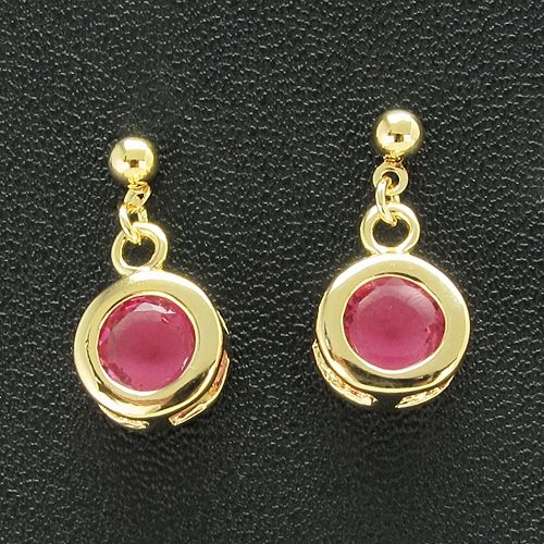   earrings style round brilliant cut size 18mm x 7mm each net weight 5