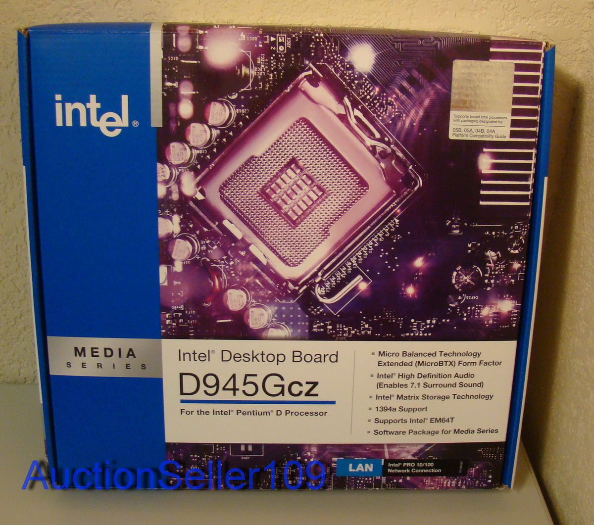 NEW Sealed Intel D945Gcz Motherboard Gateway Cortez Micro BTX