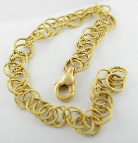 Estate Buccellati 18K Yellow Gold Hawaii Link Bracelet