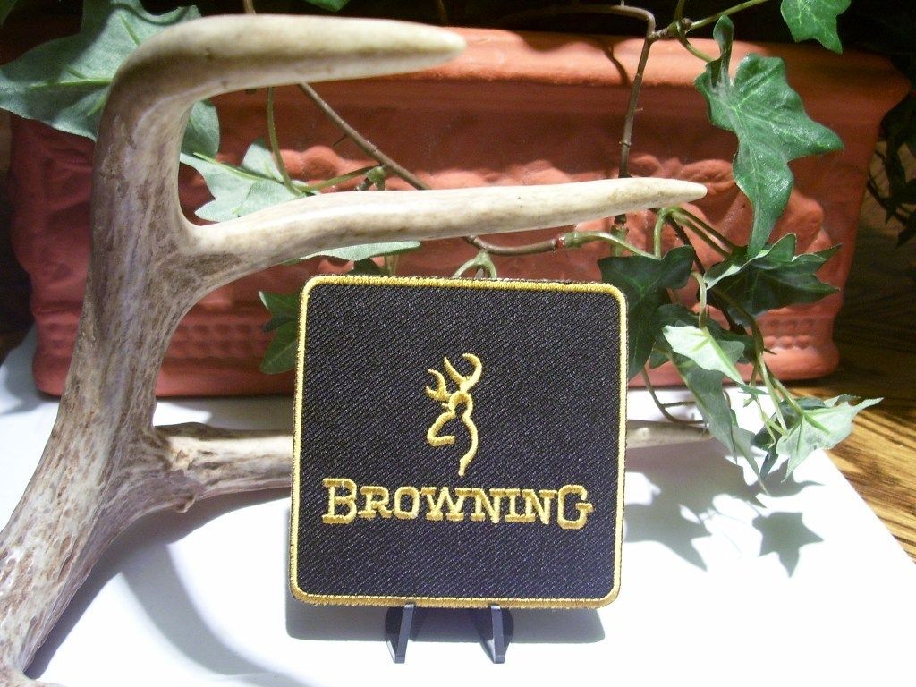 Browning Patch Firearms Pistol Rifle Gun Pin Hunting Vest Shirt