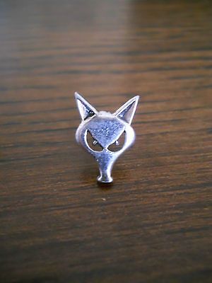 Vintage Equestrian Horse Show Fox Head Hunting Lapel Pin,Tie Tac Tack