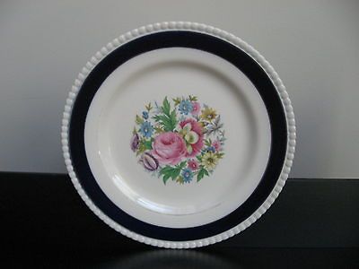 Vtg SOLIAN WARE BY SIMPSONS POTTERS ARGYLE 4 DINNER PLATES SET