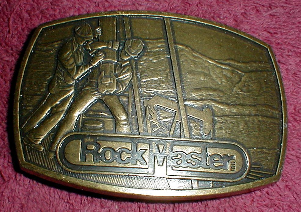   Master Drill Bit Oil Worker Belt Buckle Well Field Rig Derrick