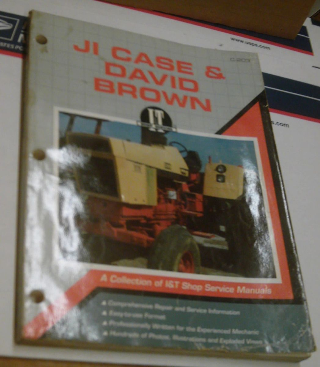   CASE & DAVID BROWN   I&t   SHOP & SERVICE MANUAL   C 203  GOOD SHAPE