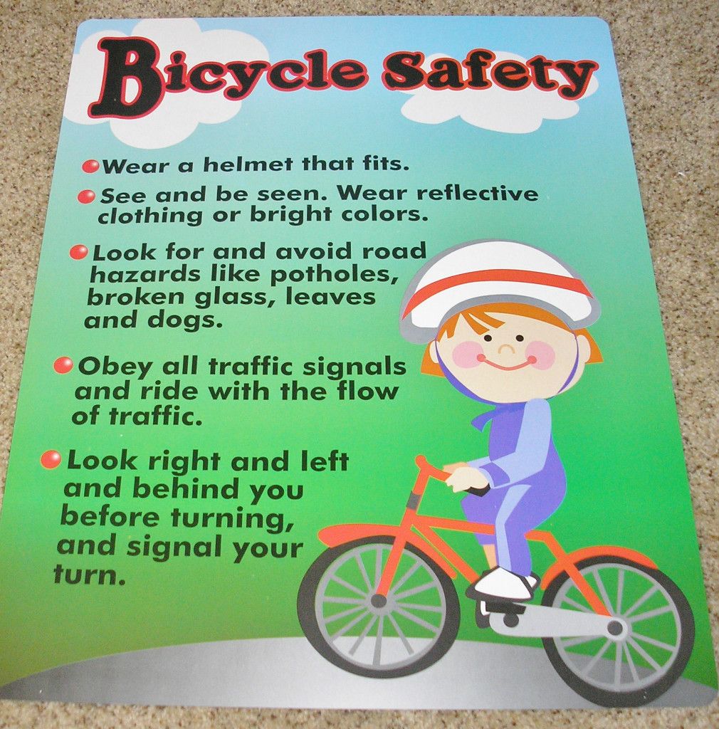 Teacher Resource Bicycle Safety Bulletin Board Chart on PopScreen