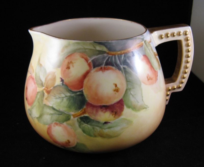  Belleek CAC Handpainted Cider Pitcher