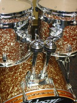 Cadeson Twist Drum Set Shell Pack All Maple Thin Shells Vintage Gold 