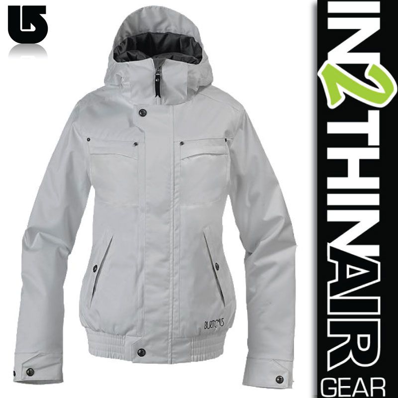 NEW WOMENS BURTON TABLOID SNOWBOARD/SKI JACKET BRIGHT WHITE/ M L