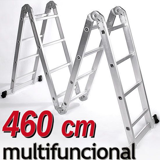 Alu Escalera Tijera Mulfifuncional Multiuso Plegable Articulaciones 