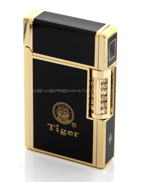 Tiger Butane Cigarette Flint Windproof Lighter 60240BLK