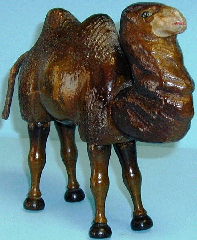 Vintage Schoenhut Circus Wooden Full Size PE Bactrain Camel